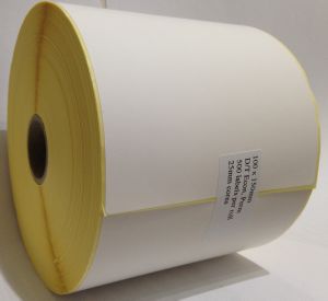 Direct Thermal Blank Label Rolls 100x150mm (12 Rolls Per Box)